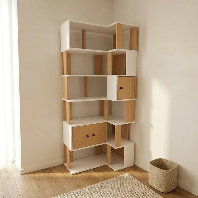 Modulares unstrukturiertes Bücherregal