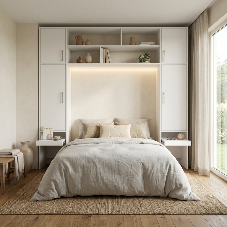 Tête de lit blanche sur mesure