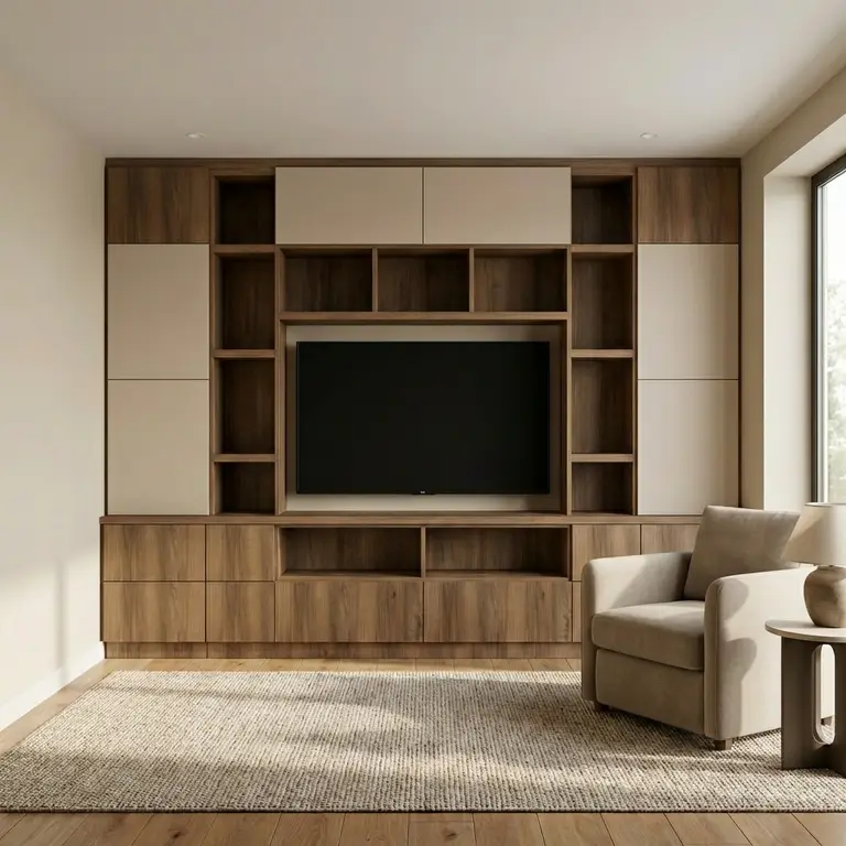 Meuble sur mesure avec niche TV 