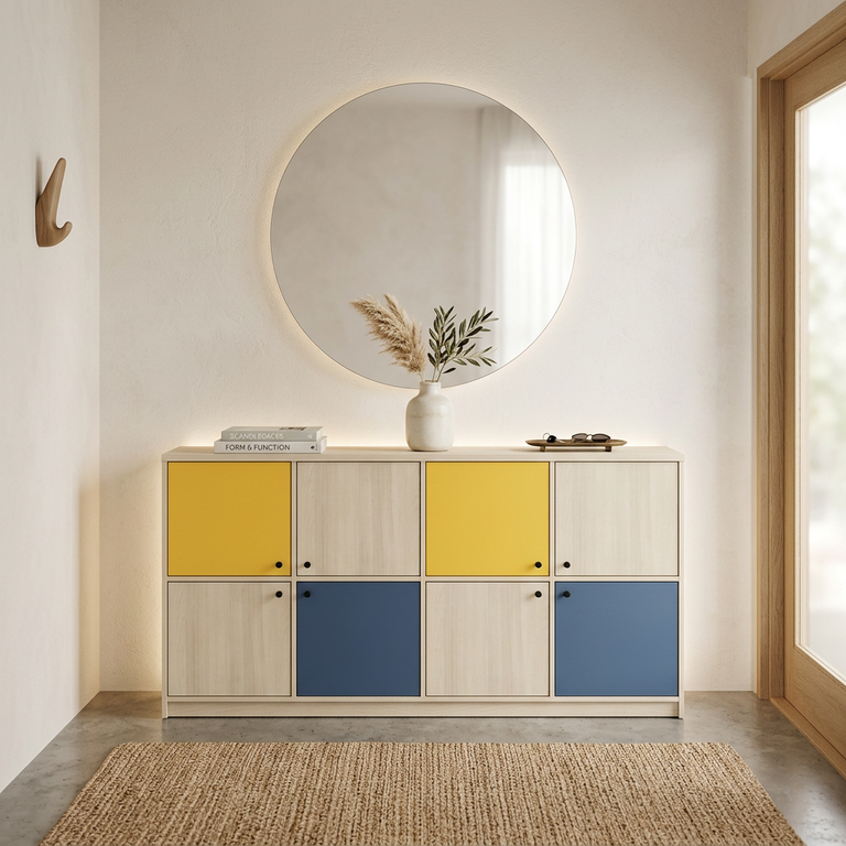 Commode d'entrée couleurs personnalisables