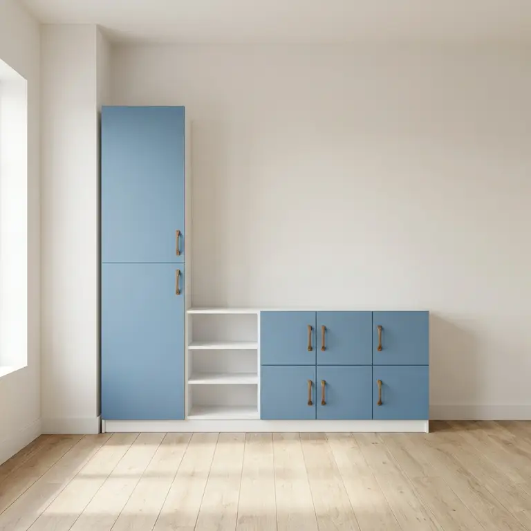 Meuble TV avec grande colonne  - Vue 2