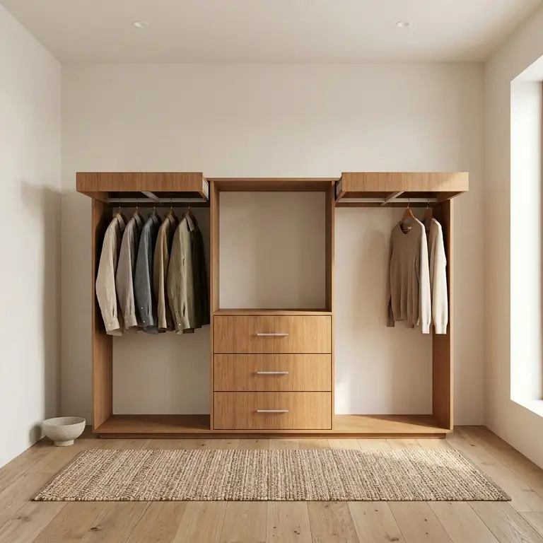 Lage kast met lades