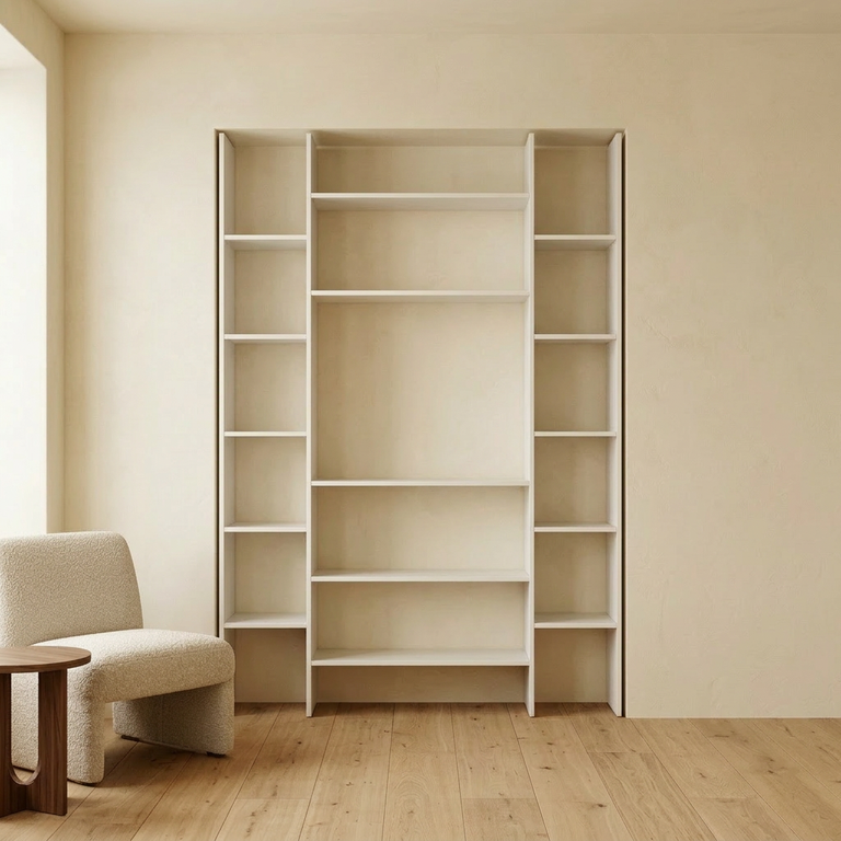 Destruktiertes Claustra-Bücherregal