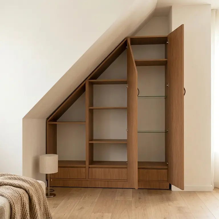 Maßgefertigter Dachschrägenschrank 