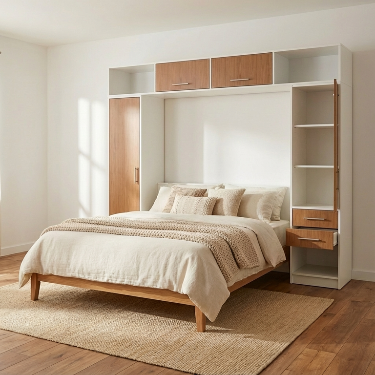 Meuble pont de rangement