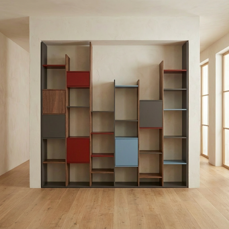 Meuble bibliothèque hauteur variable