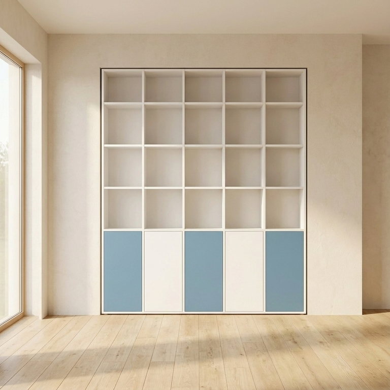 Bibliothèque personnalisable avec portes