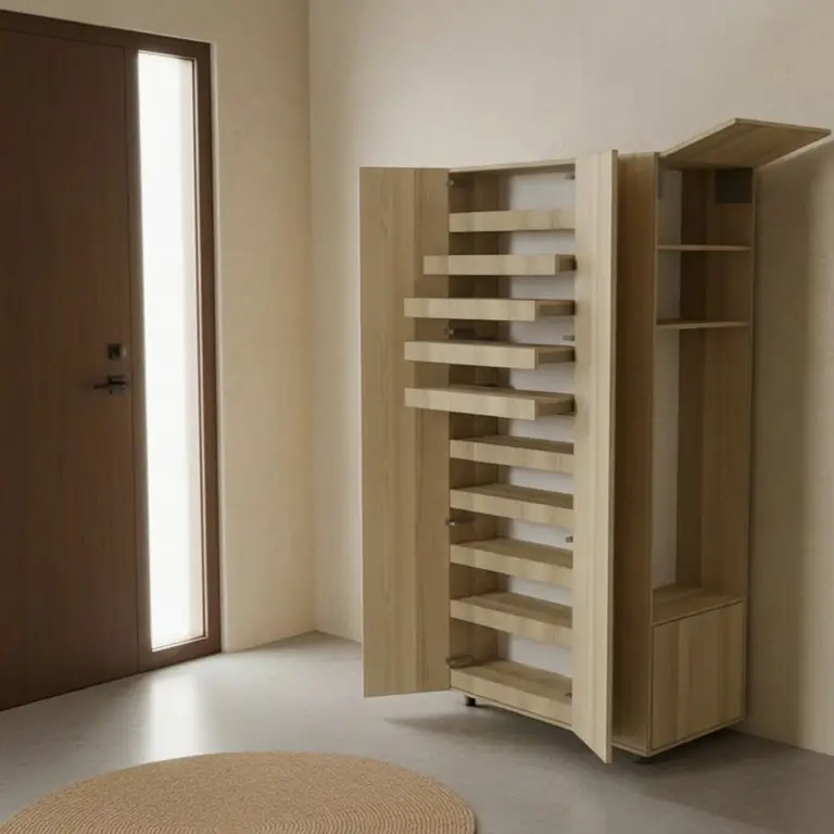 Doppelseitiger Schrank mit Bank - Vue 2