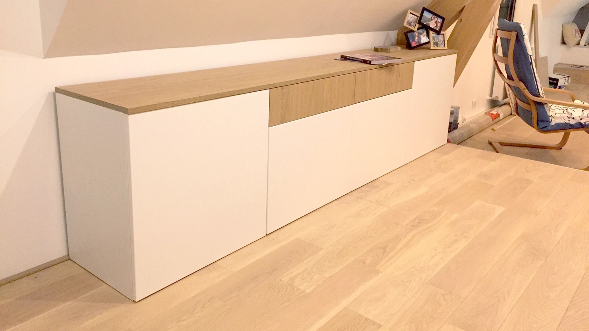 Commode Sur Mesure Blanc Bois