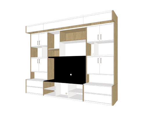 Bibliothèque Videoprojecteur vue 3D