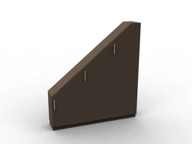 Sloped cupboard