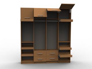 Custom storage wood