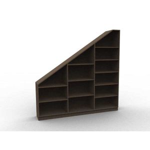 Under roof bookshelf