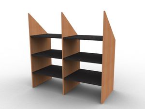 Shelves under slope