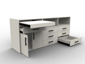 Custom storage cabinet, bedroom or living room