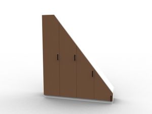 Furniture under slope with doors