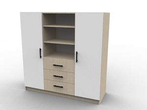 Custom-made wardrobe with drawers, Laq model