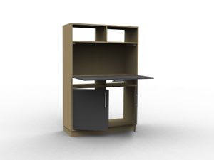 Bureau 1m avec abattant secrétaire et rangement fonctionnel