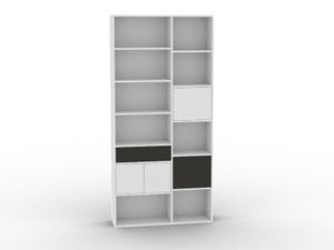 Bookcase cabinet with fronts