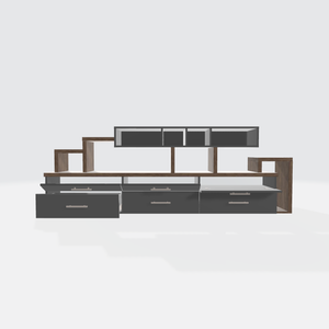 Destructured design TV unit