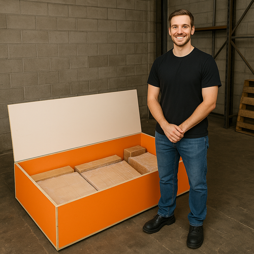 Caisse En Bois Livraison Large