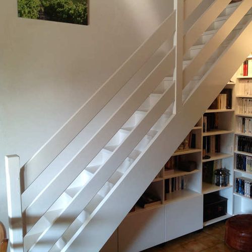 meuble sous escalier configurable