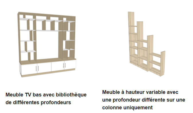 Meuble Différentes Profondeurs