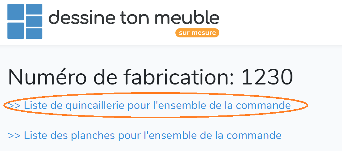 numéro de fabrication
