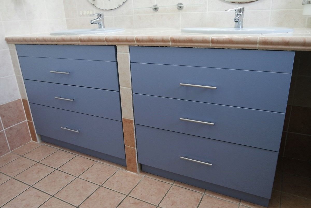 Meubles vasque colorés modulable - Vue 1