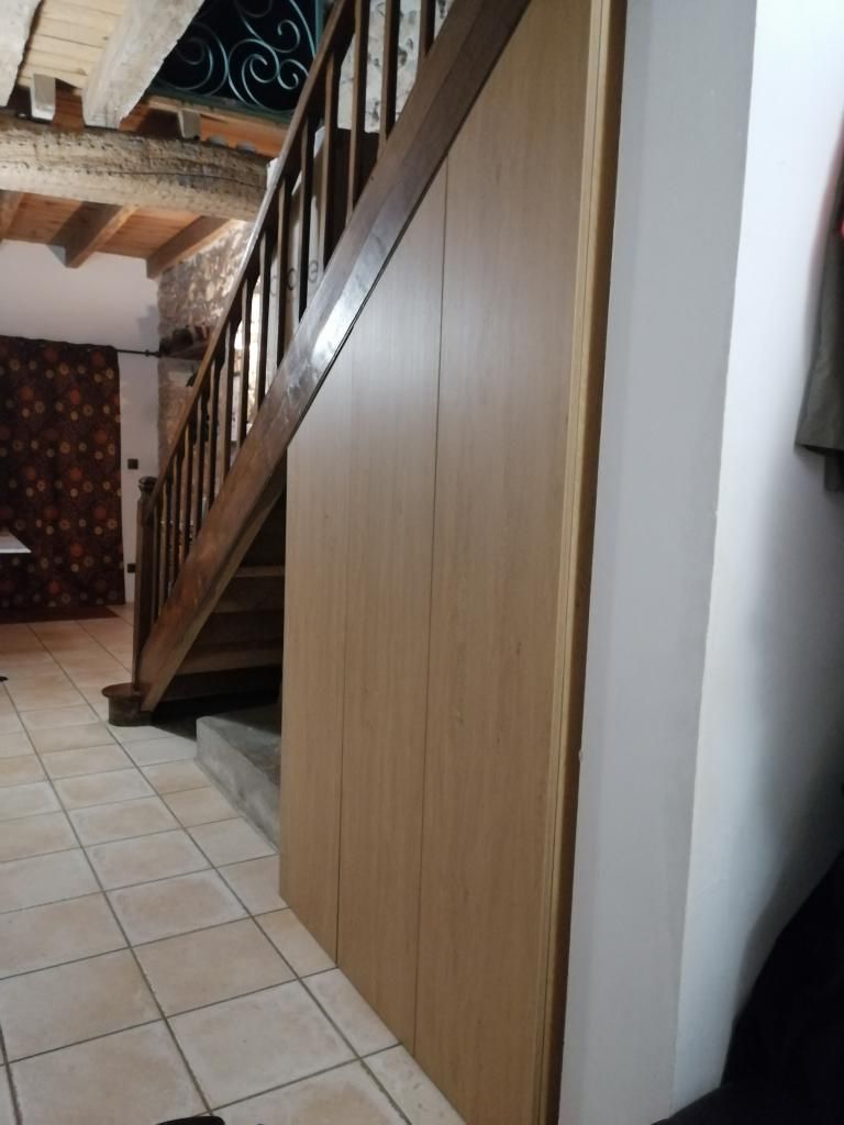 Placard sous pente en bois - Vue 1