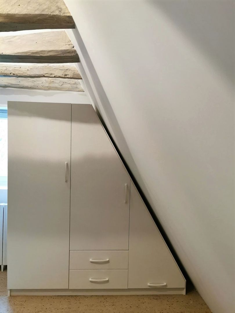 Dressing blanc placé sous pente modulable - Vue 2