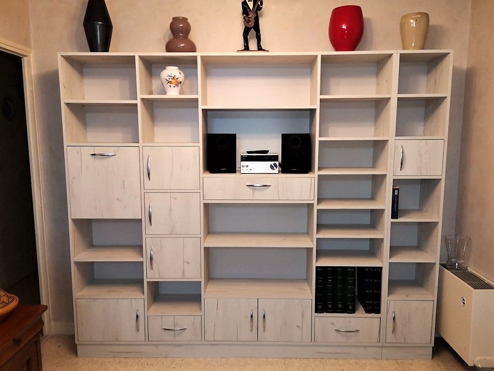 Bibliothèque bois sur mesure 