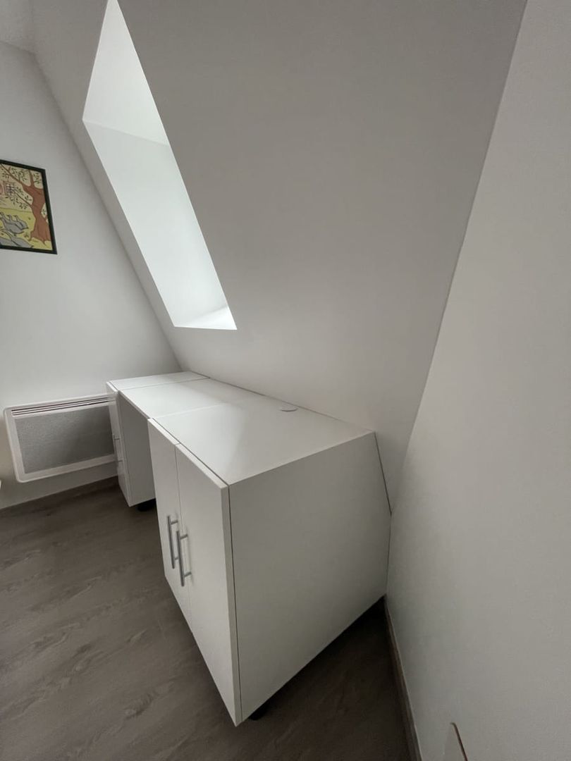 Meuble sous pente blanc