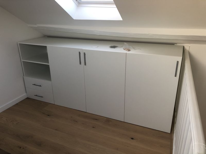 Meuble sous pente arrière mezzanine