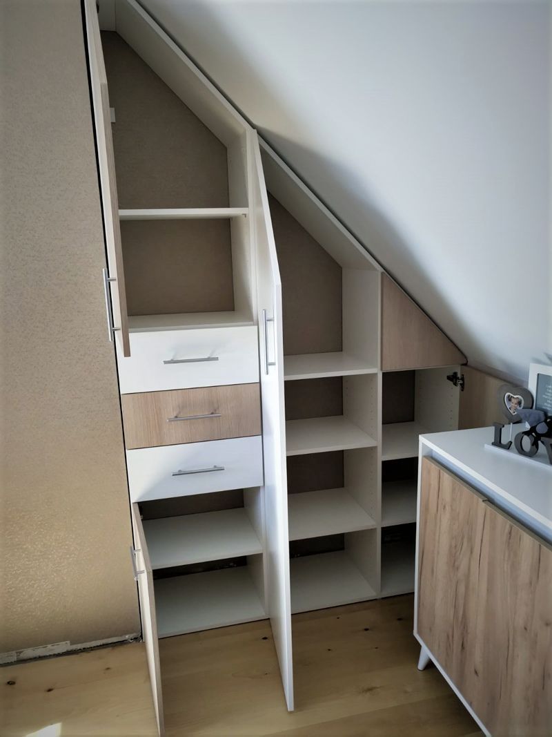 Meuble sous pente sur mesure - Vue 1