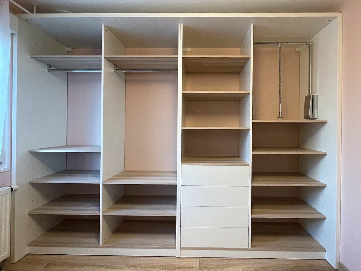 Dressing ouvert blanc sur mesure