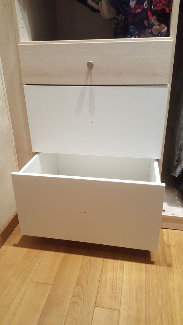 Tiroirs blanc sur mesure