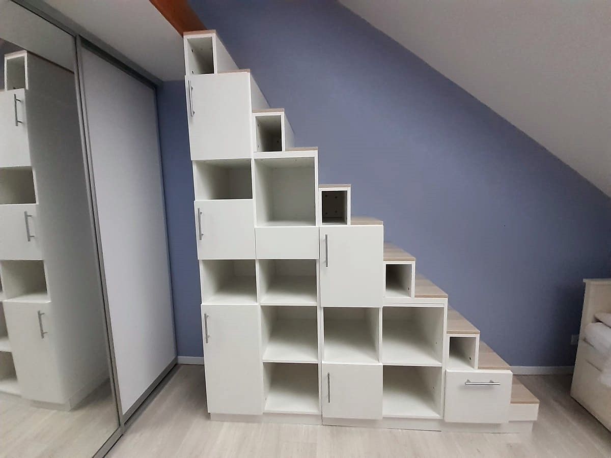 Meuble escalier mezzanine sur mesure