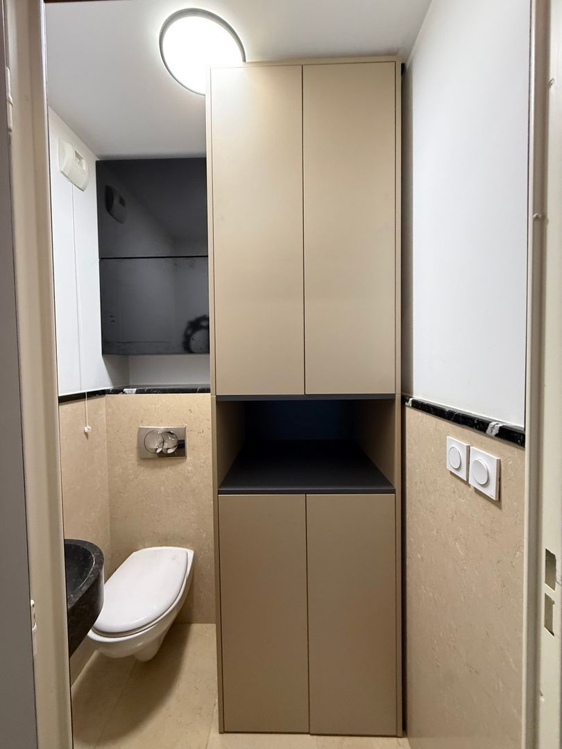 Storage Column for Washing Machine and Bathroom