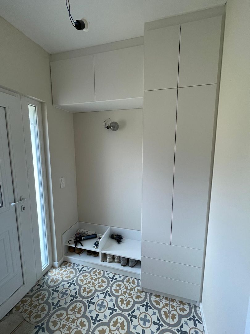 Custom Hallway Unit with Shoe Cabinet