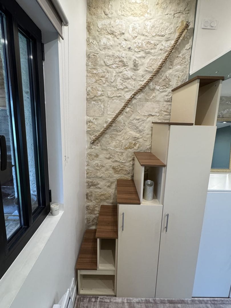 Meuble escalier sur mesure pour Mezzanine