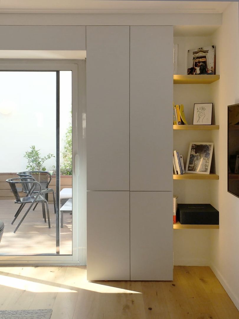 Meuble en pont sur mesure avec range