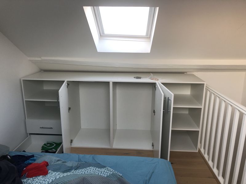 Meuble sous pente arrière mezzanine - Vue 1
