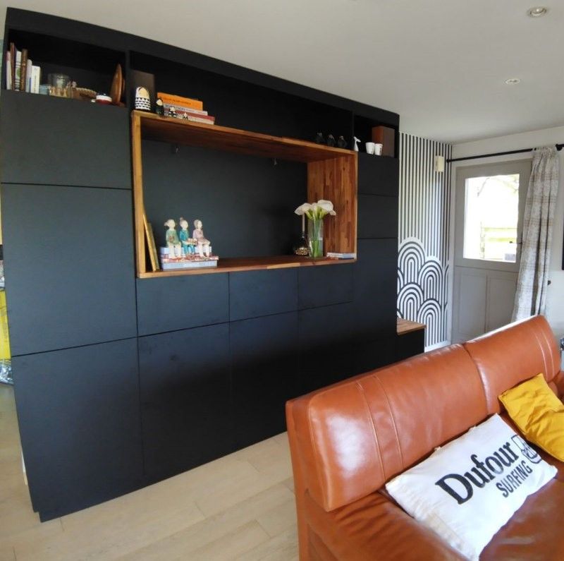 Buffet noir modulable