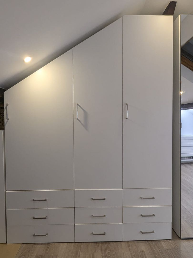 Meuble sous pente blanc