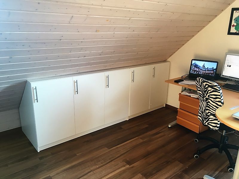 Meuble sous pente arrière sur-mesure