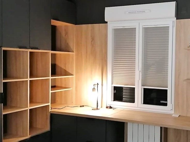 Plan de travail avec rangement sur mesure