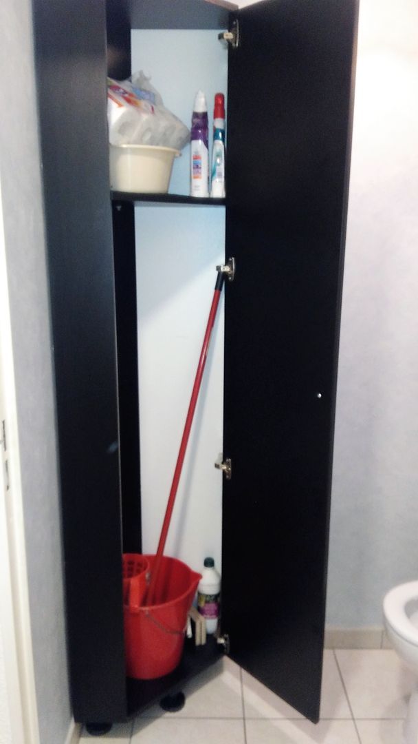 Meuble d'angle noir sur mesure