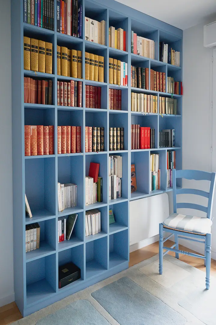 Room layout with corner bookcase - Vue 5