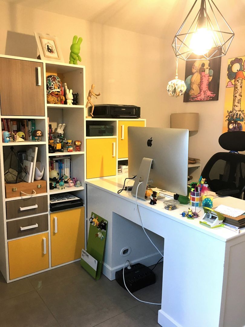 Meuble bibliothèque bureau